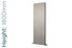 EU-EMADV-1800-S-TH - Eucotherm Mars Duo Vertical Double Flat Panel Silver Radiator H1800mm X W445mm EU-EMADV-1800-S-TH - Eucotherm Mars Duo Vertical Double Flat Panel Silver Radiator H1800mm X W445mm